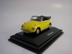  Volkswagen Beetle Cabrio Yellow 1:72 Cararama 